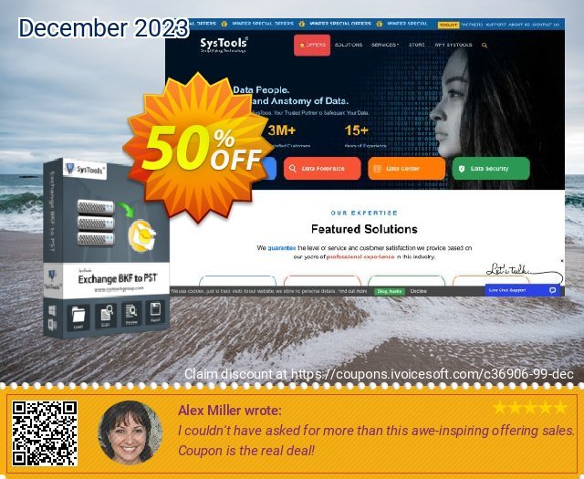SysTools Exchange BKF to PST (Business License) Sonderangebote Promotionsangebot Bildschirmfoto