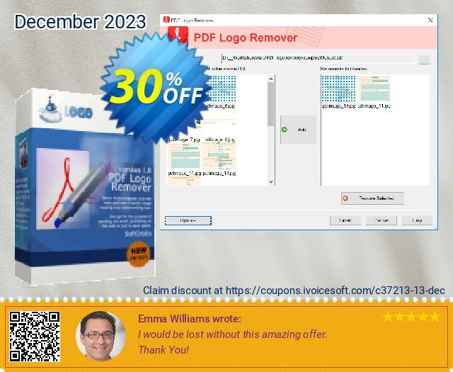 SoftOrbits PDF Logo Remover 最佳的 产品销售 软件截图