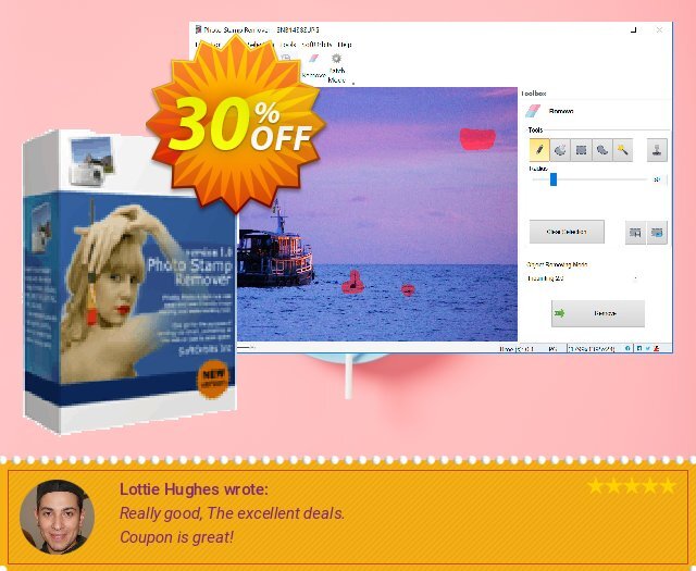 Photo Stamp Remover baik sekali penawaran promosi Screenshot