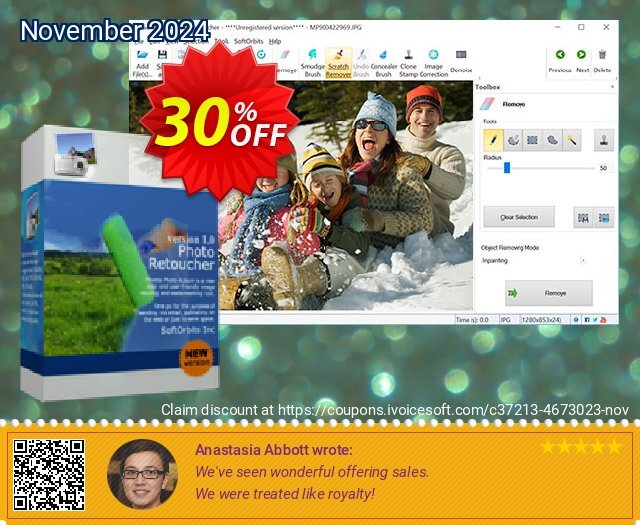 SoftOrbits Photo Retoucher - Business License gemilang diskon Screenshot