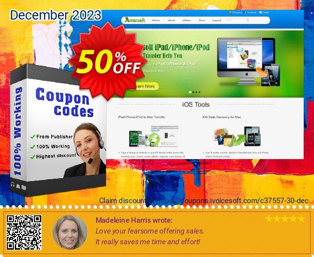 Amacsoft iPad to PC Transfer discount 50% OFF, 2024 World Heritage Day offer. 50% off