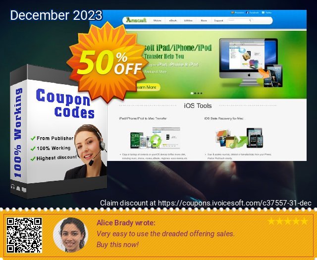 Amacsoft iPhone to PC Transfer klasse Außendienst-Promotions Bildschirmfoto