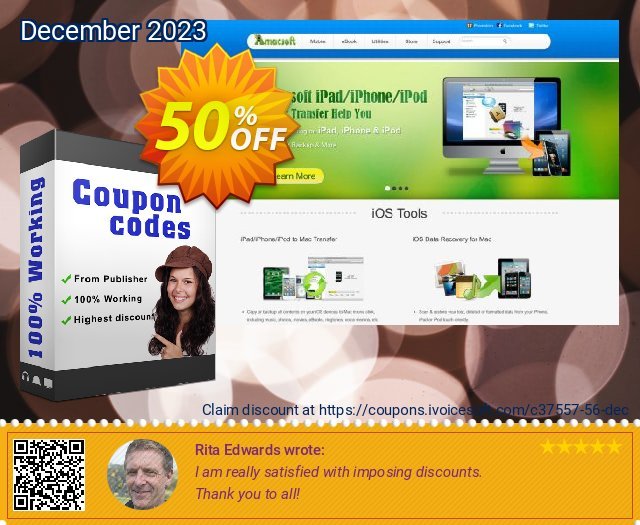 Amacsoft iPhone Backup Extractor discount 50% OFF, 2022 Mother Day offering sales. 50% off