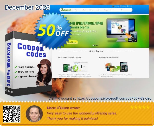 Amacsoft PDF to PowerPoint for Mac discount 50% OFF, 2022 New Year's Day offering sales. 50% off