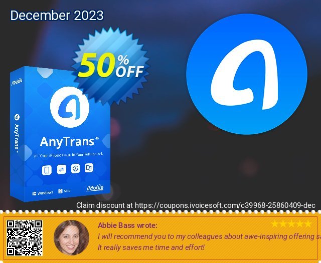 AnyTrans for Mac 1 Year Plan Sonderangebote Preisnachlass Bildschirmfoto