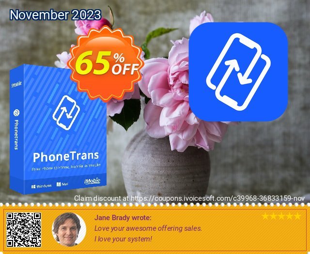 PhoneTrans (1-Year Plan) discount 65% OFF, 2023 Chocolate Day discount. PhoneTrans for Windows - 1-Year Plan Stunning sales code 2023