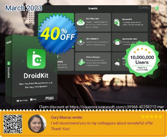 DroidKit for Mac - Data Extractor - One-Time Purchase/5 Devices 40% OFF