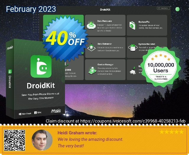 DroidKit for Mac - Data Extractor - 1-Year/10 Devices 40% OFF