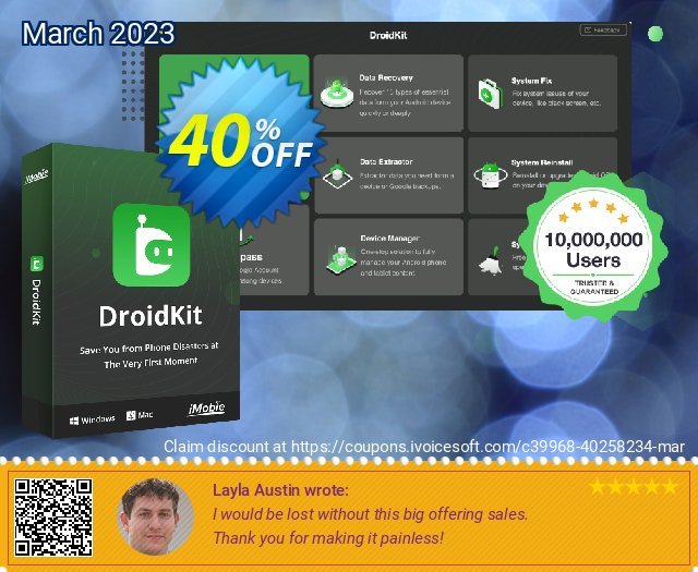 DroidKit for Mac - System Fix - 1-Year/15 Devices 40% OFF