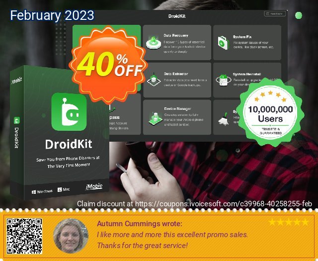 DroidKit for Mac - System Reinstall - 1-Year/15 Devices 40% OFF
