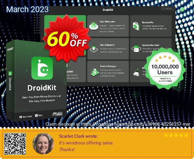 DroidKit - System Cleaner (1-Year) 惊人 产品销售 软件截图