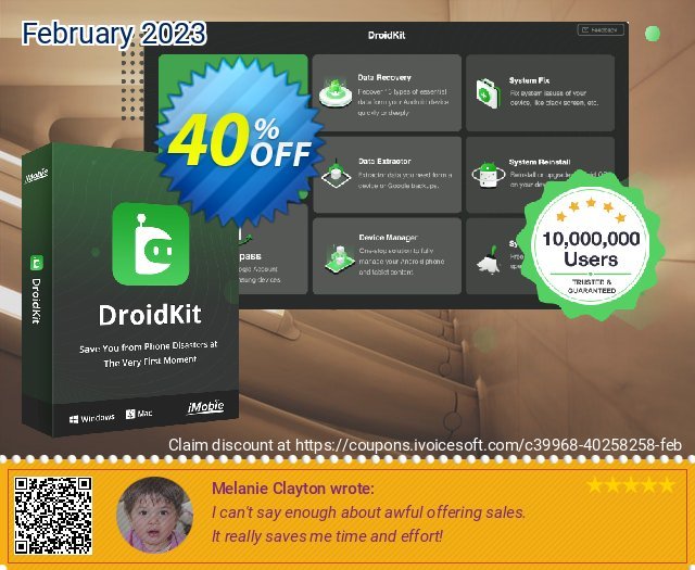 DroidKit for Windows - System Cleaner - One-Time Purchase/5 Devices 40% OFF
