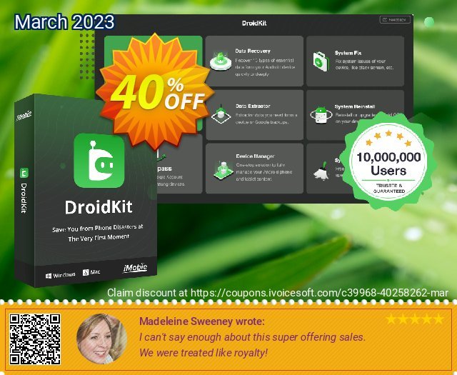 DroidKit for Mac - System Cleaner - 1-Year/5 Devices 美妙的 折扣码 软件截图