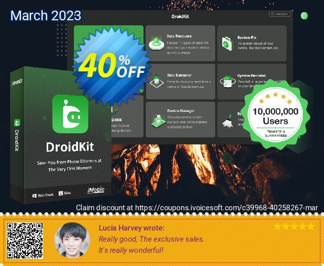 DroidKit for Windows - Data Manager - 1-Year Subscription/5 Devices 40% OFF