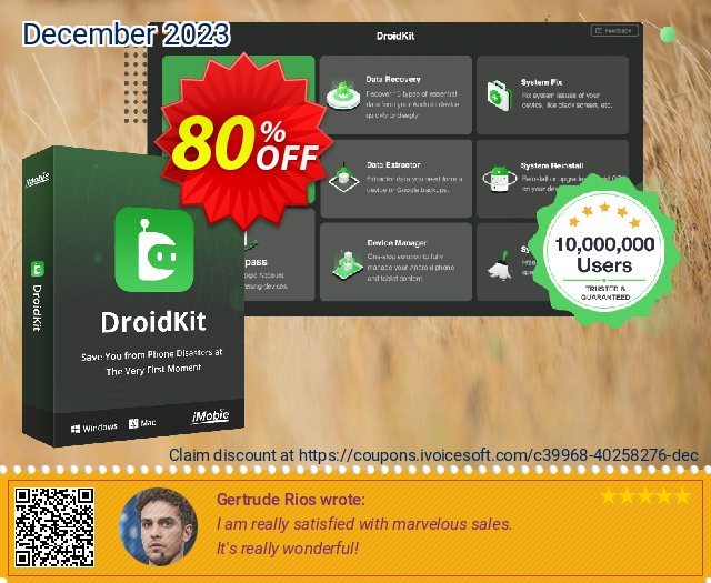 DroidKit for Windows - Full Toolkit (1-Year) 80% OFF