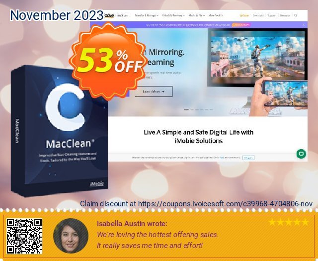 MacClean (Family License) discount 53% OFF, 2023 New Year's Day sales. MacClean Imposing offer code 2023
