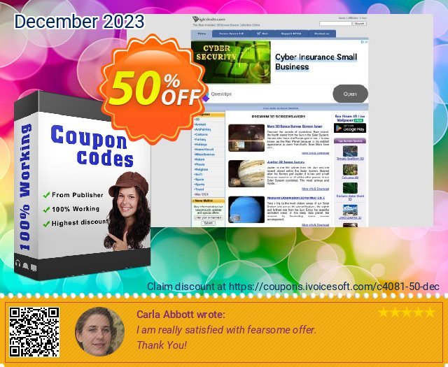 Christmas Holiday 3D Screensaver discount 50% OFF, 2024 World Heritage Day offering sales. 50% bundle discount