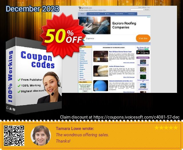 Mercury 3D Space Survey Screensaver discount 50% OFF, 2024 World Press Freedom Day offer. 50% bundle discount