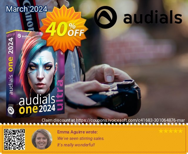 Audials One Ultra 2024 discount 40% OFF, 2024 Mother Day offer. 40% OFF Audials One Ultra 2024, verified