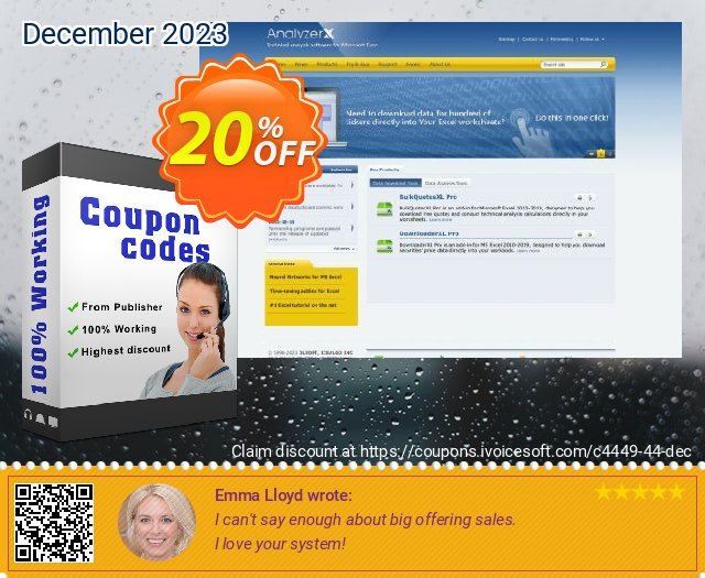 BulkQuotesXL Pro discount 20% OFF, 2024 Spring offering discount. 20 OFF analyzerxl (4449)