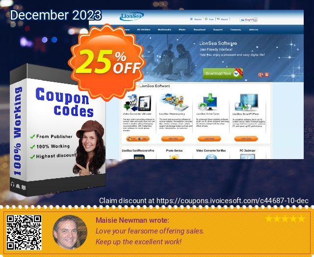 SmartPCFixer 3 Computers /1 Year discount 25% OFF, 2022 Mother's Day promo. Lionsea Software coupon archive (44687)