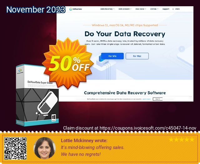 DoYourData Super Eraser Business Lifetime mengherankan penawaran waktu Screenshot