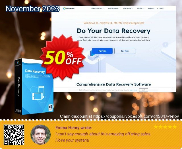 Do Your Data Recovery for iPhone mengagetkan kupon Screenshot