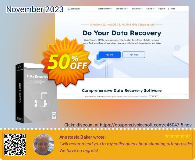 Do Your Data Recovery for iPhone - Mac Version umwerfenden Förderung Bildschirmfoto