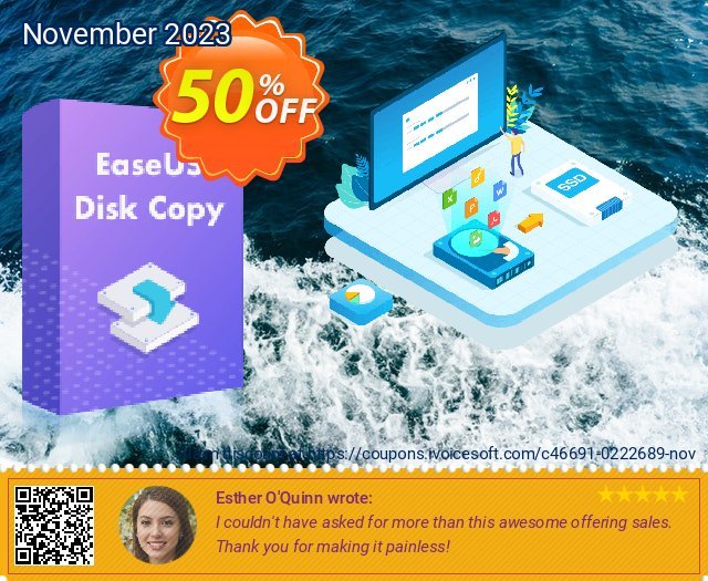 EaseUS Disk Copy Pro (1 year) discount 50% OFF, 2023 Boxing Day offering deals. 40% OFF EaseUS Disk Copy Pro (1 year), verified