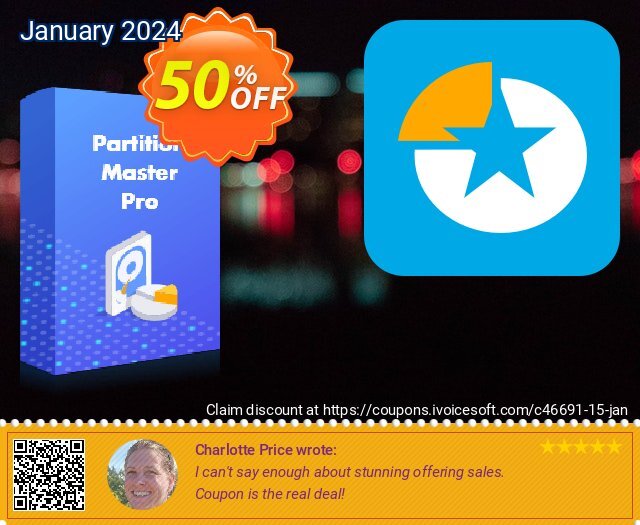 EaseUS Partition Master Unlimited uneingeschränkt Promotionsangebot Bildschirmfoto