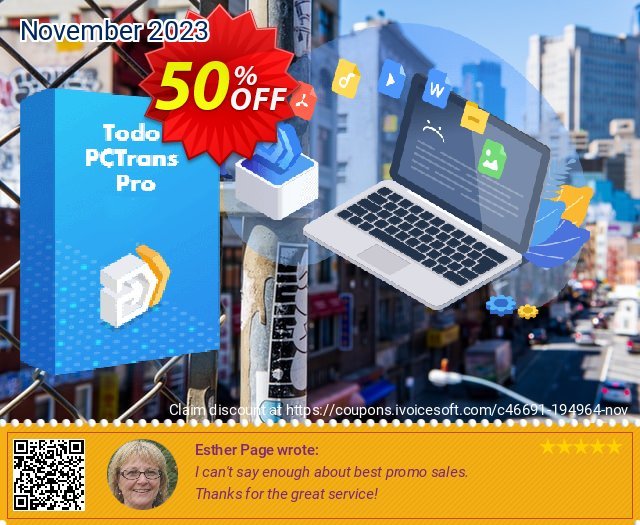 EaseUS Todo PCTrans Pro (2-year) discount 50% OFF, 2023 National Coffee Day offering sales. 51% OFF EaseUS Todo PCTrans Pro (2-year) Jan 2023