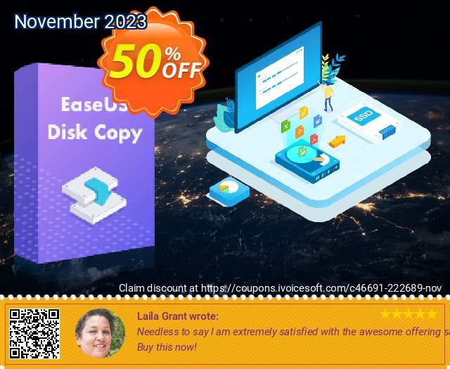 EaseUS Disk Copy Pro discount 50% OFF, 2023 All Saints' Eve offering sales. 40% OFF EaseUS Disk Copy Pro, verified