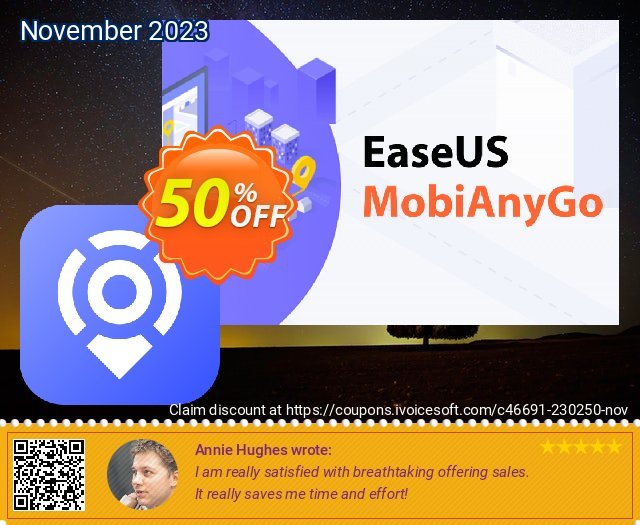 EaseUS MobiAnyGo discount 60% OFF, 2023 Chocolate Day deals. 60% OFF EaseUS MobiAnyGo, verified