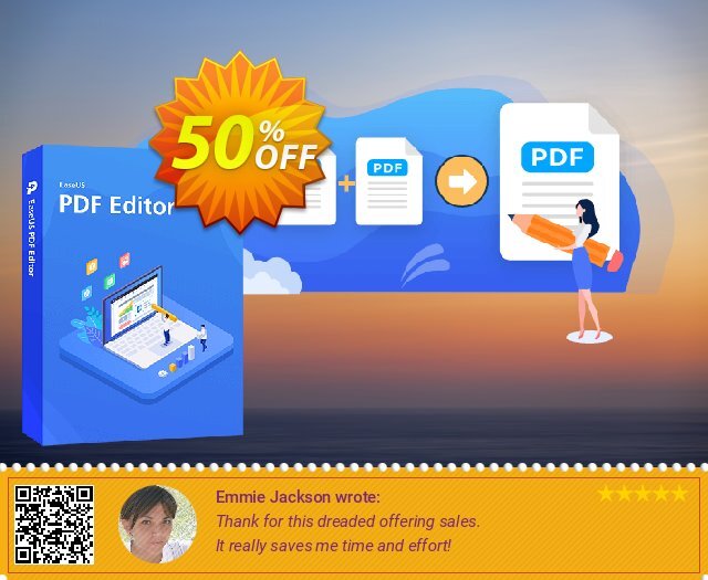 EaseUS PDF Editor discount 50% OFF, 2024 African Liberation Day offering sales. World Backup Day Celebration