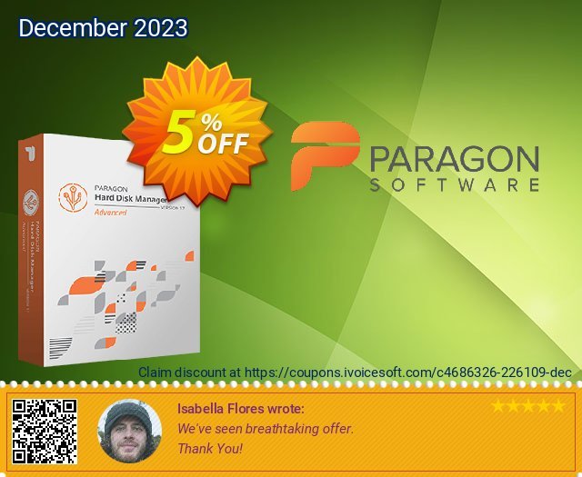 Paragon Backup & Recovery discount 5% OFF, 2022 African Liberation Day offering sales. 5% OFF PARAGON Backup & Recovery, verified