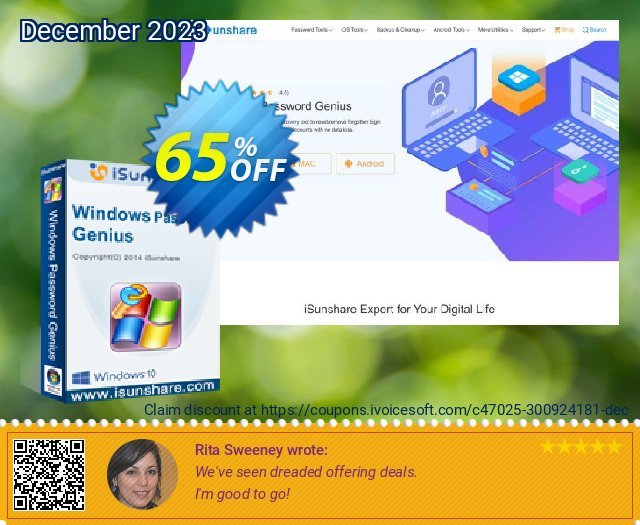 Windows Password Genius for Mac Standard luar biasa baiknya voucher promo Screenshot