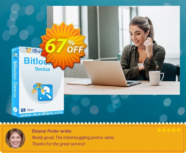 iSunshare BitLocker Genius tersendiri penawaran Screenshot
