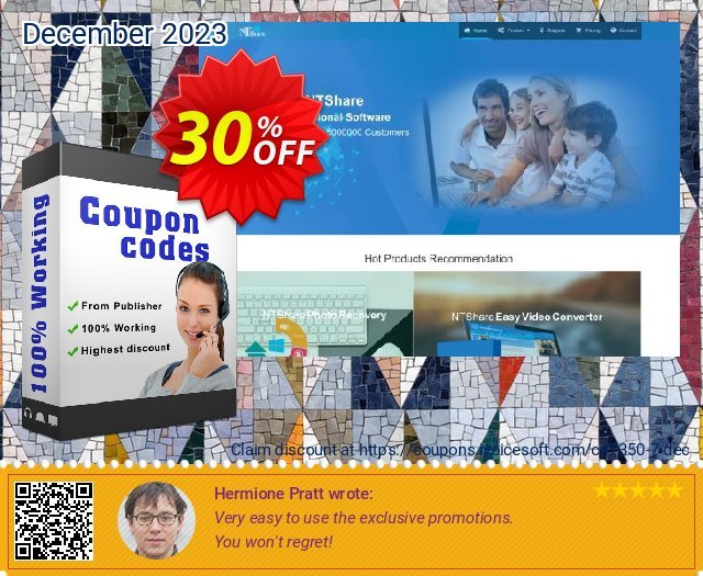 NTShare Easy Video Converter discount 30% OFF, 2024 Memorial Day offering sales. NTShare coupon (47350)