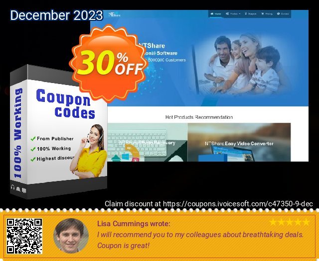 NTShare Easy Video Converter(5PC) discount 30% OFF, 2024 Mother Day offering sales. NTShare coupon (47350)