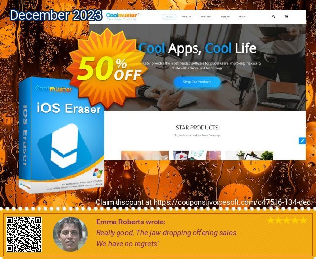 Coolmuster iOS Eraser (16-20PCs) dahsyat kupon diskon Screenshot