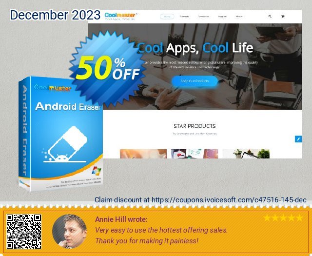 Coolmuster Android Eraser - Lifetime License (5 PCs) unglaublich Außendienst-Promotions Bildschirmfoto