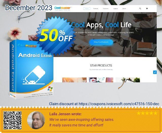Coolmuster Android Eraser - Lifetime License (30 PCs) super Sale Aktionen Bildschirmfoto