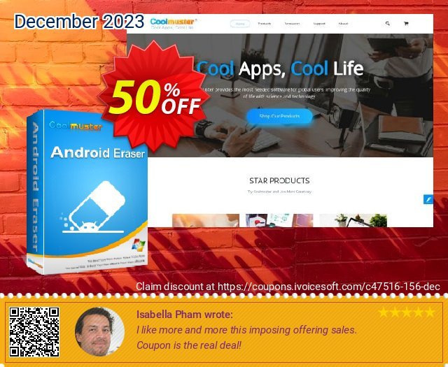 Coolmuster Android Eraser - 1 Year License (25 PCs) verwunderlich Nachlass Bildschirmfoto