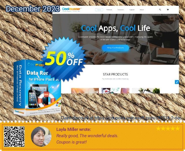 Coolmuster Data Recovery for iPhone iPad iPod discount 50% OFF, 2023 Egg Day offering sales. affiliate discount