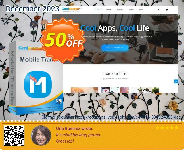 Get 50% OFF Coolmuster Mobile Transfer for Mac - Lifetime License (10 PCs) discounts
