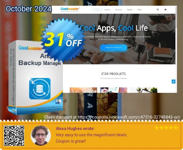 Coolmuster Android Backup Manager for Mac discount 31% OFF, 2024 All Hallows' evening deals. Aff promotion