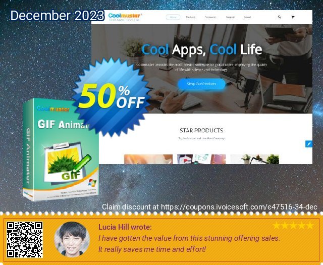 Get 50% OFF Coolmuster GIF Animator offering sales
