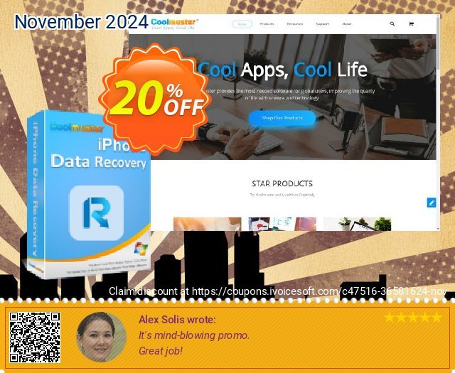 Coolmuster iPhone Data Recovery - Lifetime License (1 PC, 5 Devices) discount 20% OFF, 2024 DrinksGiving promo. Coolmuster iPhone Data Recovery - Lifetime License(1 PC, 5 Devices) Hottest promo code 2024