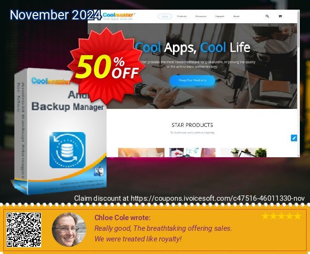 Coolmuster Android Backup Manager for Mac - Lifetime License (10 PCs) 惊人的 产品销售 软件截图