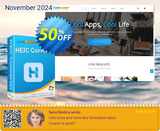 Coolmuster HEIC Converter - Lifetime License(5 PCs) discount 50% OFF, 2024 World Vegan Day deals. Coolmuster HEIC Converter - Lifetime License(5 PCs) Wonderful discount code 2024